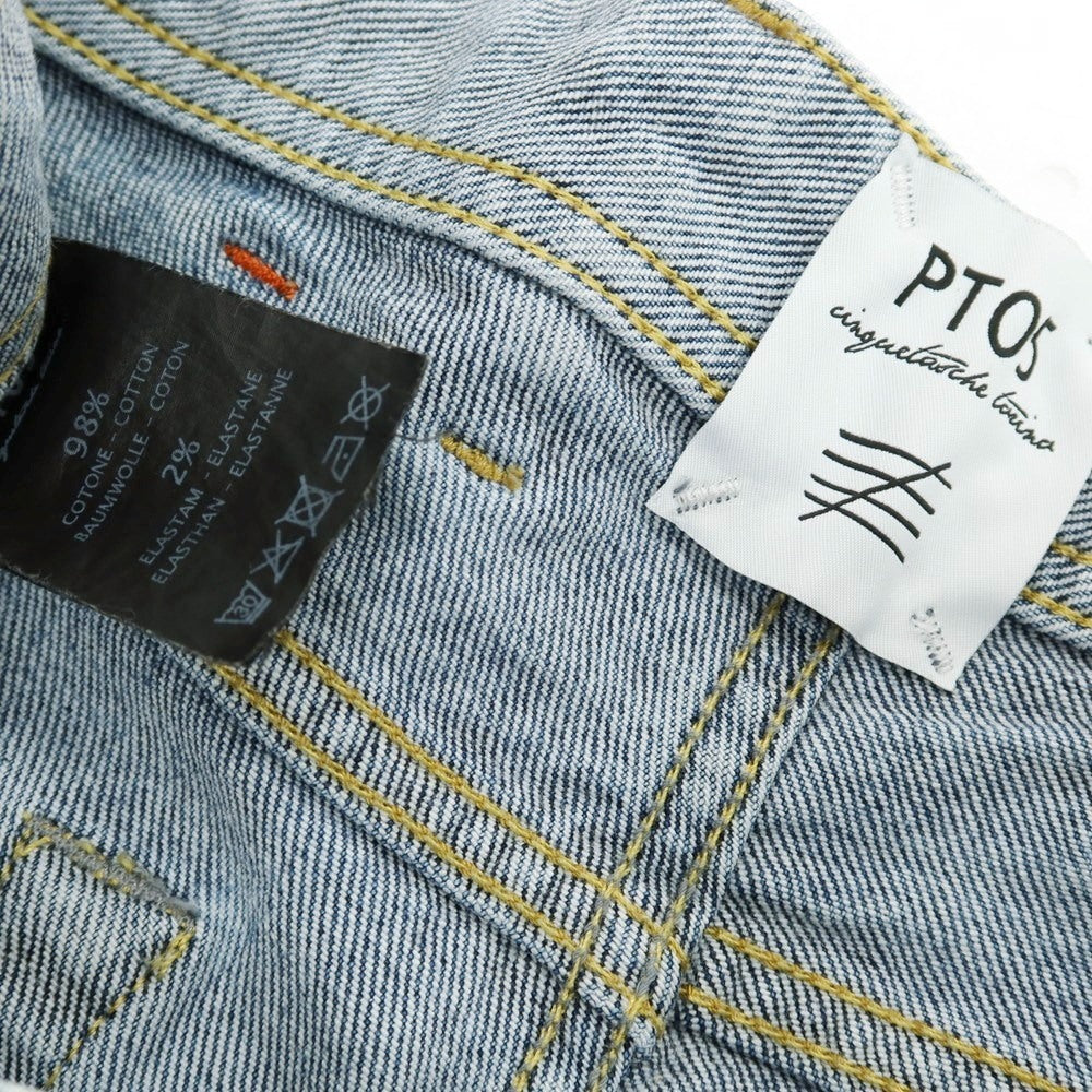 【中古】ピーティーゼロチンクエ PT05 SWING ストレッチ コットン デニムパンツ ジーンズ ライトブルー【 サイズ29 】【 状態ランクB 】【 メンズ 】 [APD]