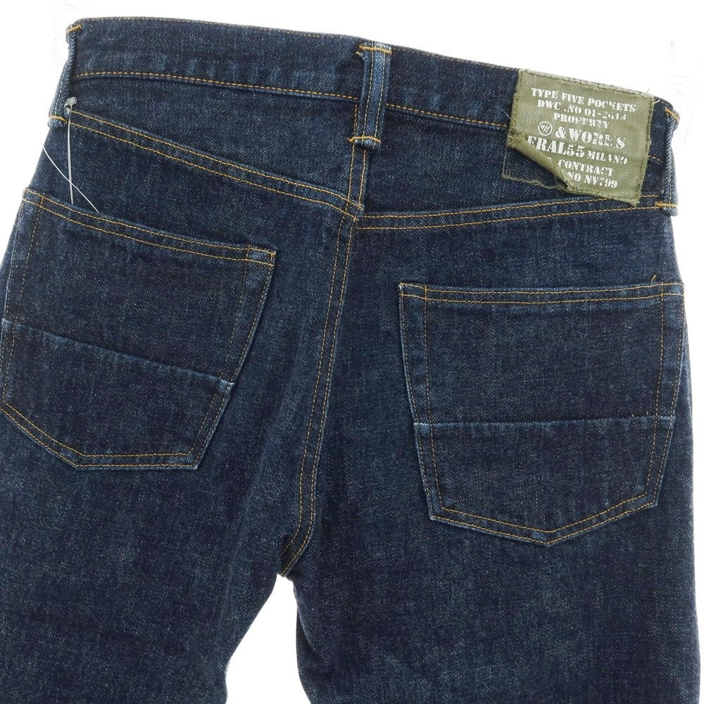 【中古】エラルチンクアンタチンクエ ERAL55 コットン デニムパンツ ジーンズ ネイビー【 サイズ29 】【 状態ランクC 】【 メンズ 】 [BPD]