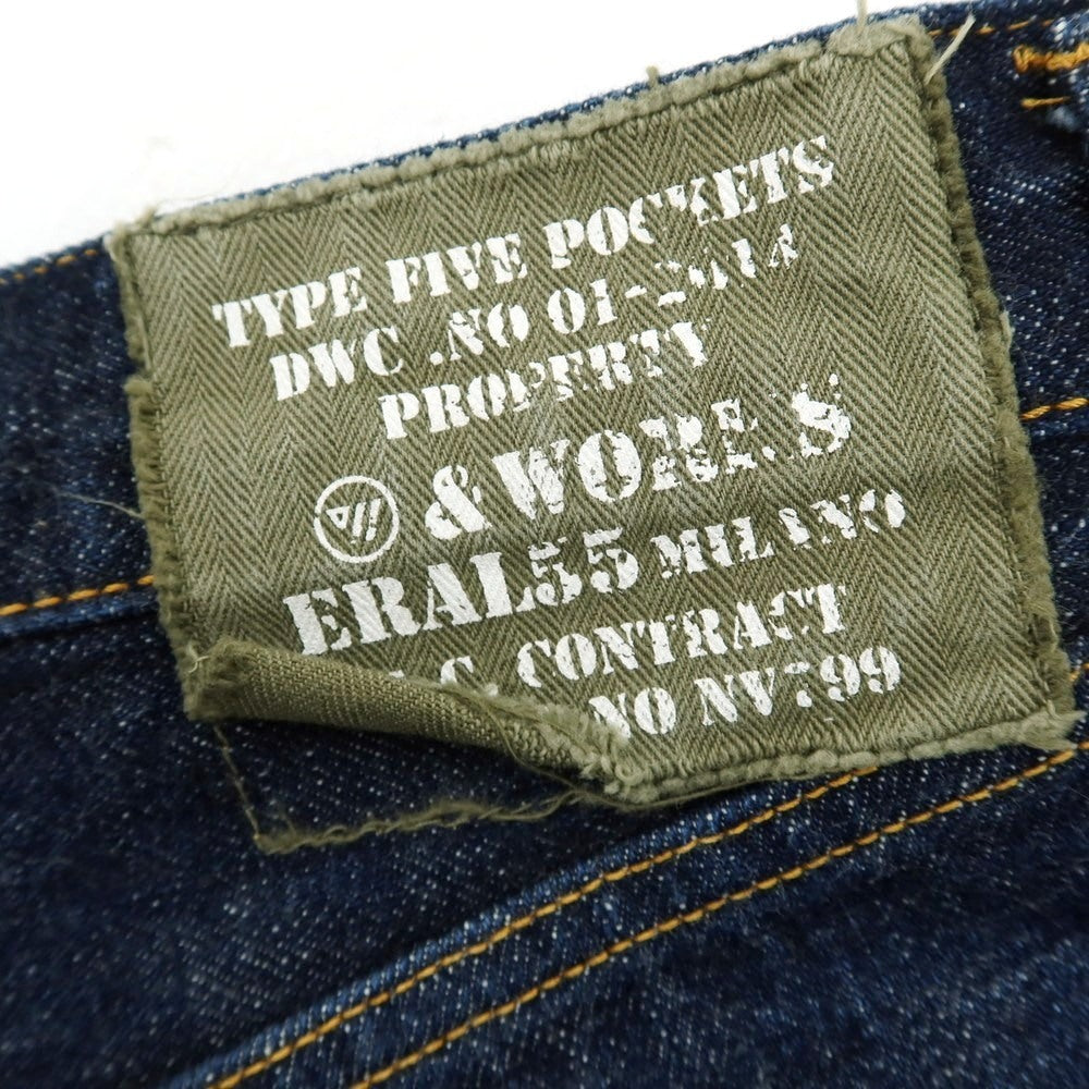 【中古】エラルチンクアンタチンクエ ERAL55 コットン デニムパンツ ジーンズ ネイビー【 29 】【 状態ランクC 】【 メンズ 】