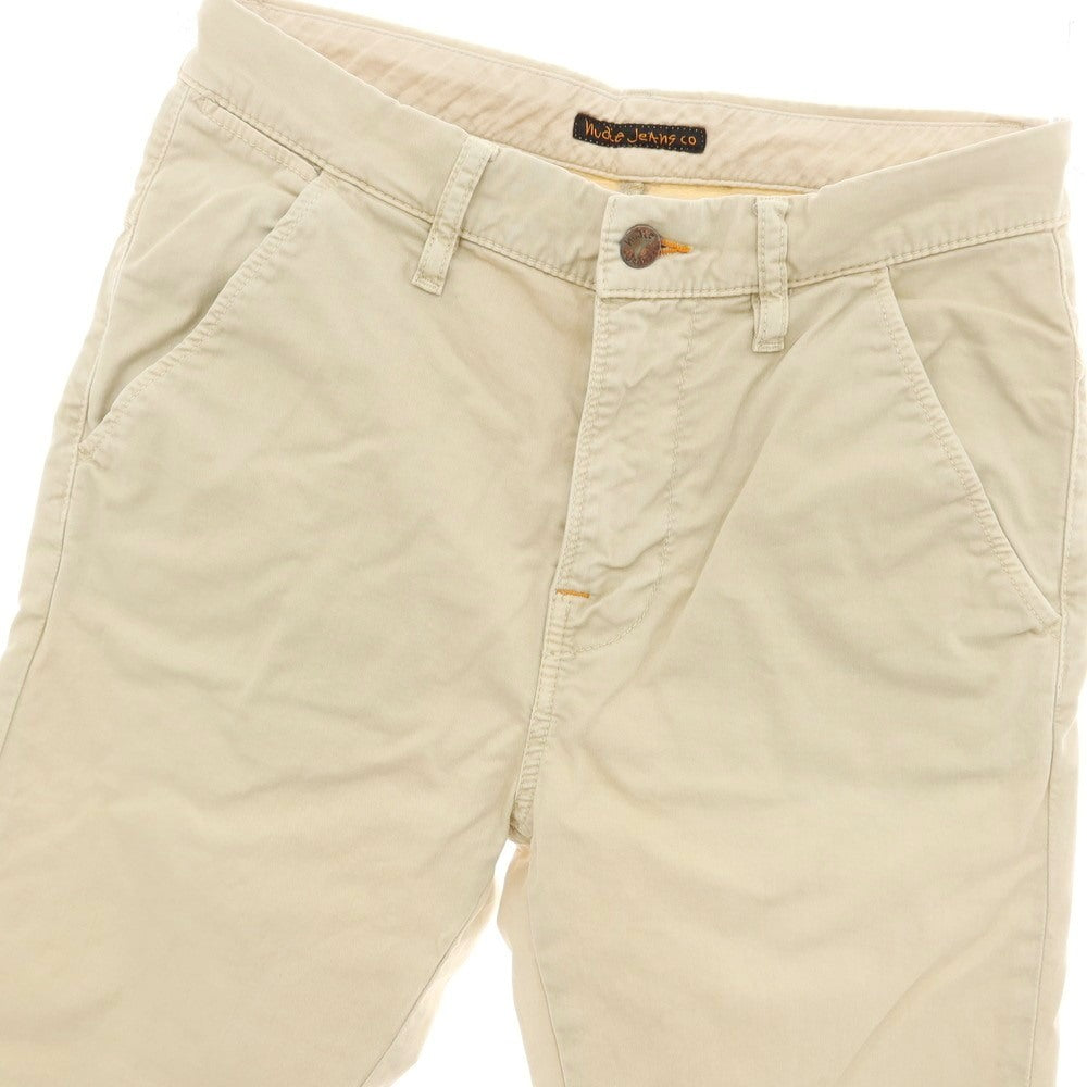 【中古】ヌーディージーンズ Nudie Jeans N686 ストレッチ コットン チノパンツ ベージュ【サイズ28】【 状態ランクC 】【 メンズ 】