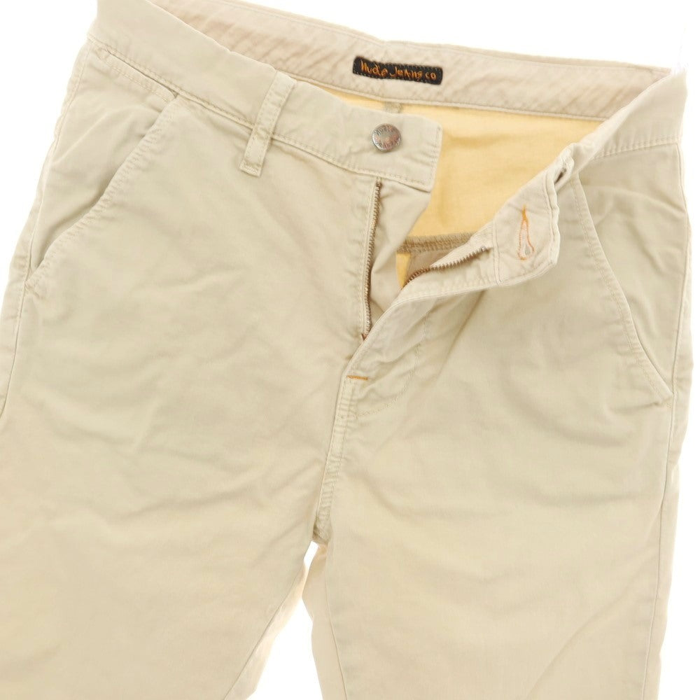 【中古】ヌーディージーンズ Nudie Jeans N686 ストレッチ コットン チノパンツ ベージュ【サイズ28】【 状態ランクC 】【 メンズ 】[BPD]