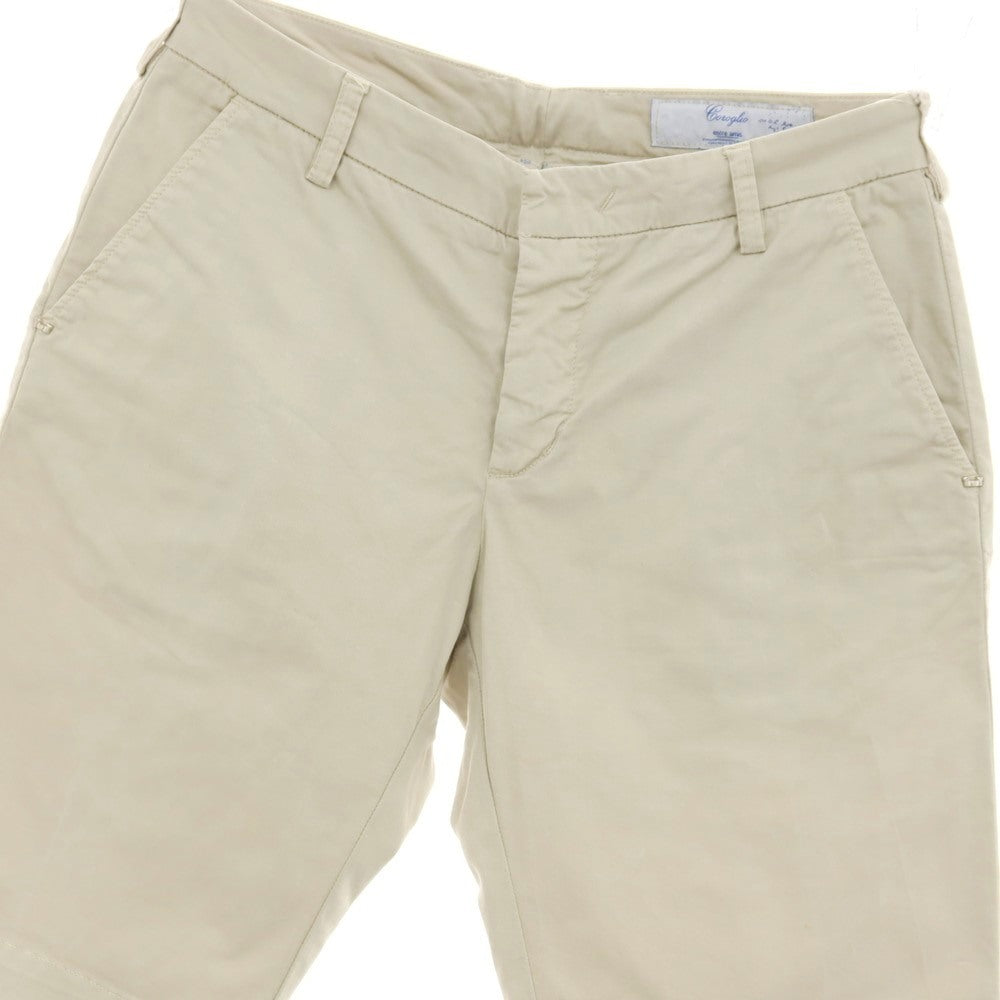 【中古】コロリオ バイ アントレアミ Coroglio by Entre Amis ストレッチ コットン ショートパンツ グレージュ【サイズ44】【 状態ランクC 】【 メンズ 】