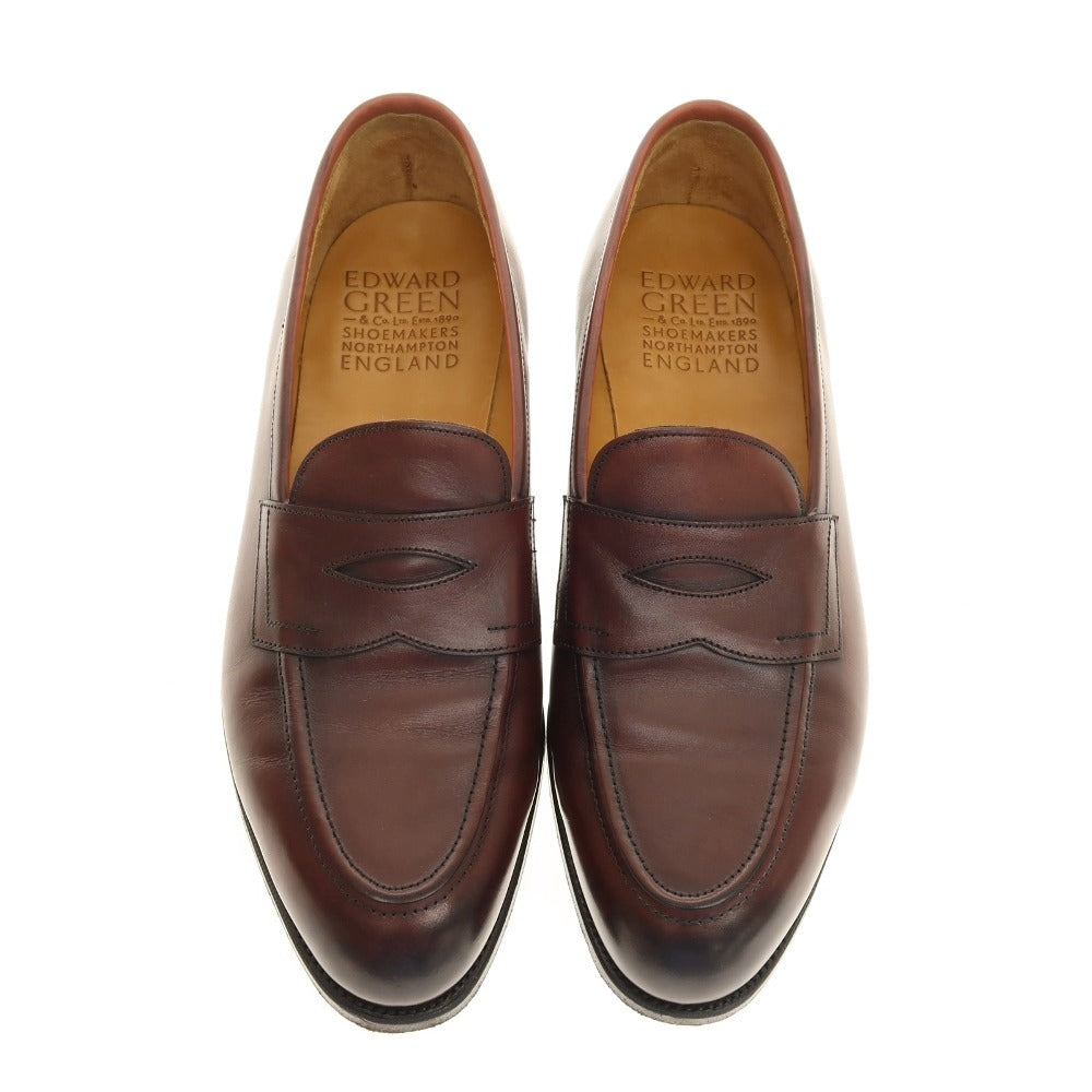 【中古】エドワードグリーン EDWARD GREEN PICCADILLY コインローファー バーガンディ【サイズ6 1/2】【 状態ランクB 】【 メンズ 】