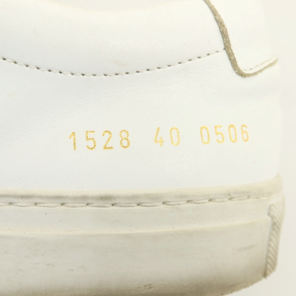 【中古】コモンプロジェクツ COMMON PROJECTS レザー スニーカー ホワイト【サイズ40】【 状態ランクC 】【 メンズ 】