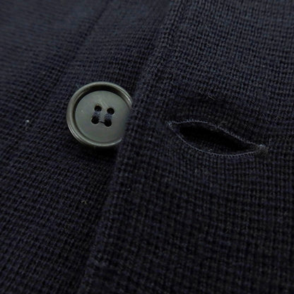 【中古】マガジーノ リカンビ MAGAZZINO RICAMBI ウールアクリル ダブル6B ニットジャケット ネイビー【 48 】【 状態ランクB 】【 メンズ 】