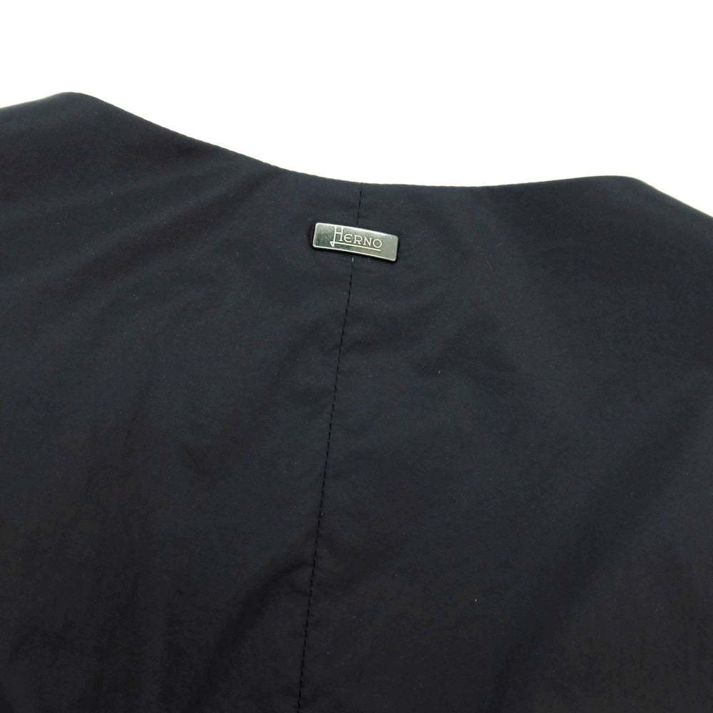 【中古】ヘルノ Herno ナイロン ダウンベスト ジレ ブラック【 48 】【 状態ランクB 】【 メンズ 】