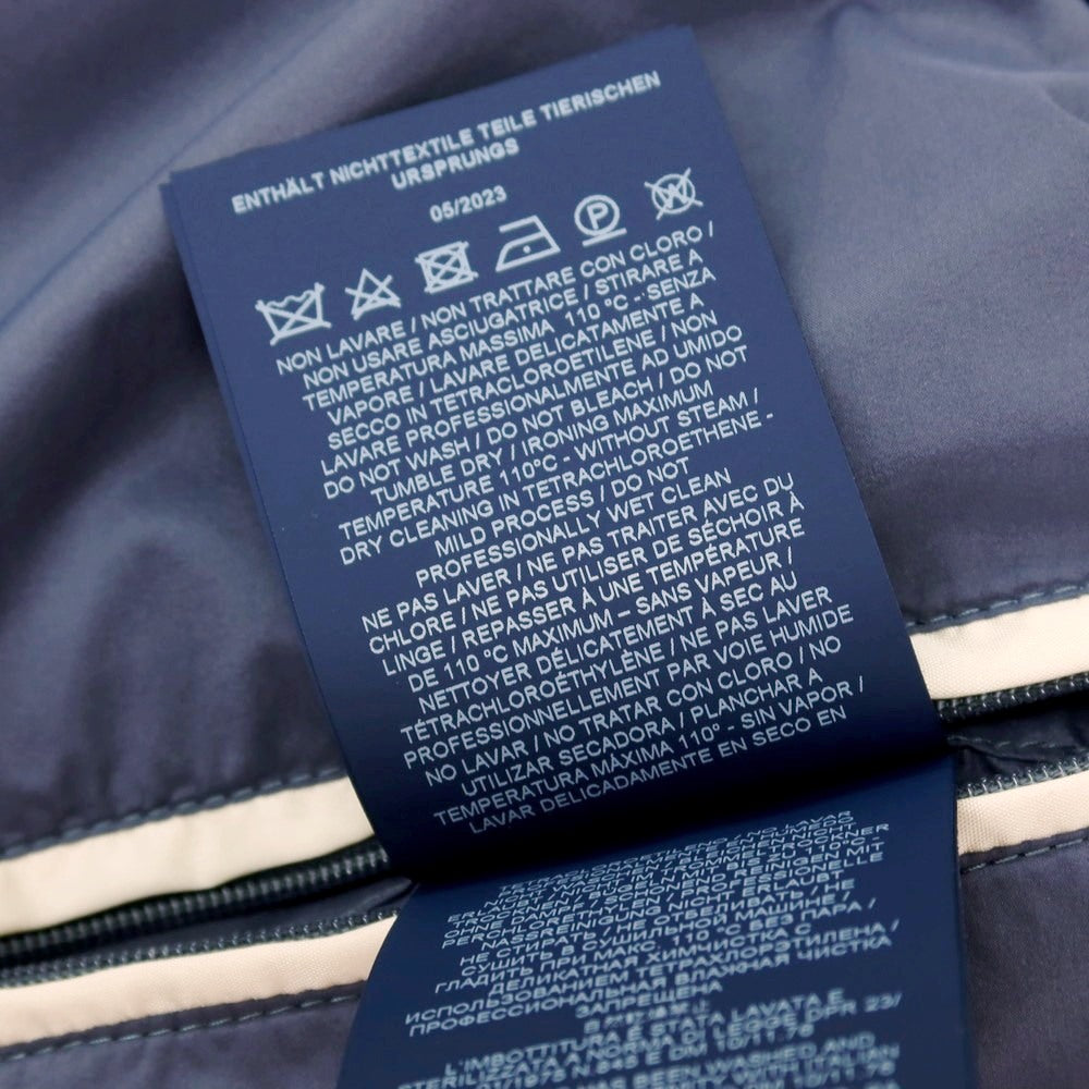 【中古】ヘルノ Herno ナイロン ダウンベスト ジレ スモークブルー【 サイズ48 】【 状態ランクB 】【 メンズ 】 [APD]