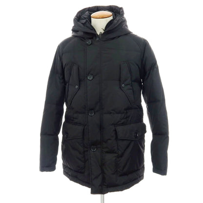 【中古】アドホック adhoc ポリエステル ダウンコート ブラック【 M 】【 状態ランクB 】【 メンズ 】