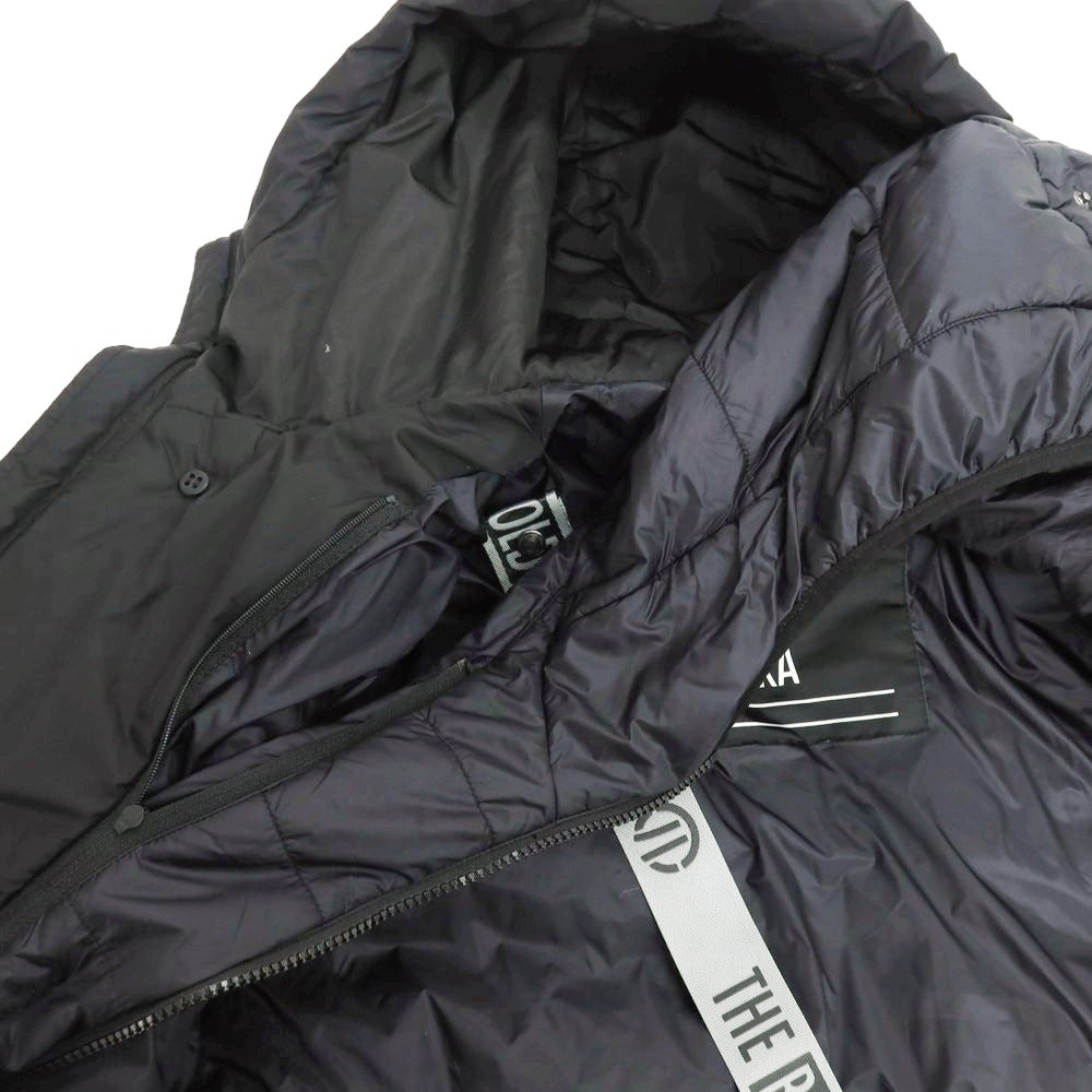 【中古】アドホック adhoc ポリエステル ダウンコート ブラック【 M 】【 状態ランクB 】【 メンズ 】