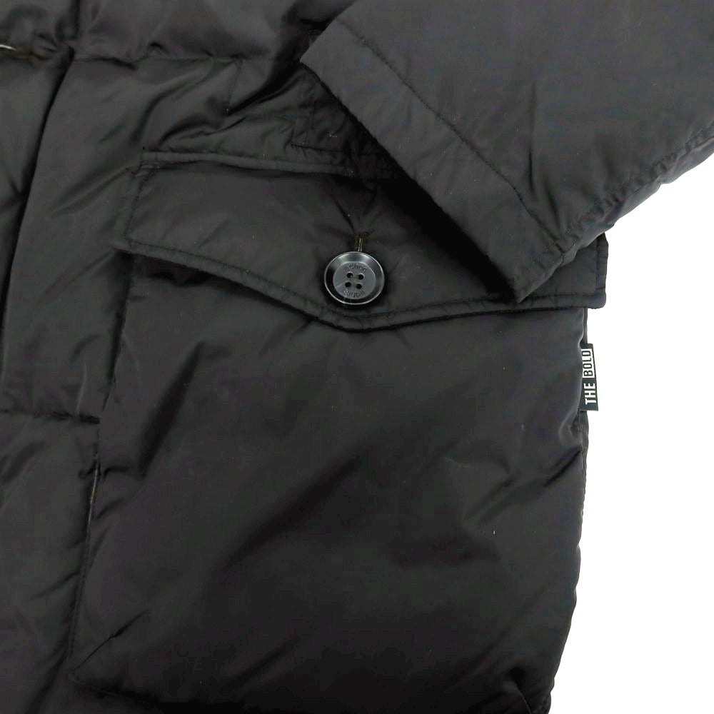 【中古】アドホック adhoc ポリエステル ダウンコート ブラック【 M 】【 状態ランクB 】【 メンズ 】