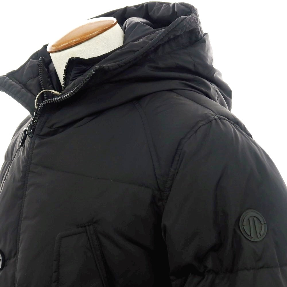 【中古】アドホック adhoc ポリエステル ダウンコート ブラック【 M 】【 状態ランクB 】【 メンズ 】