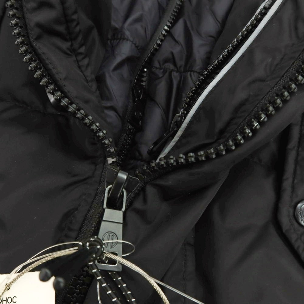 【中古】アドホック adhoc ポリエステル ダウンコート ブラック【 M 】【 状態ランクB 】【 メンズ 】