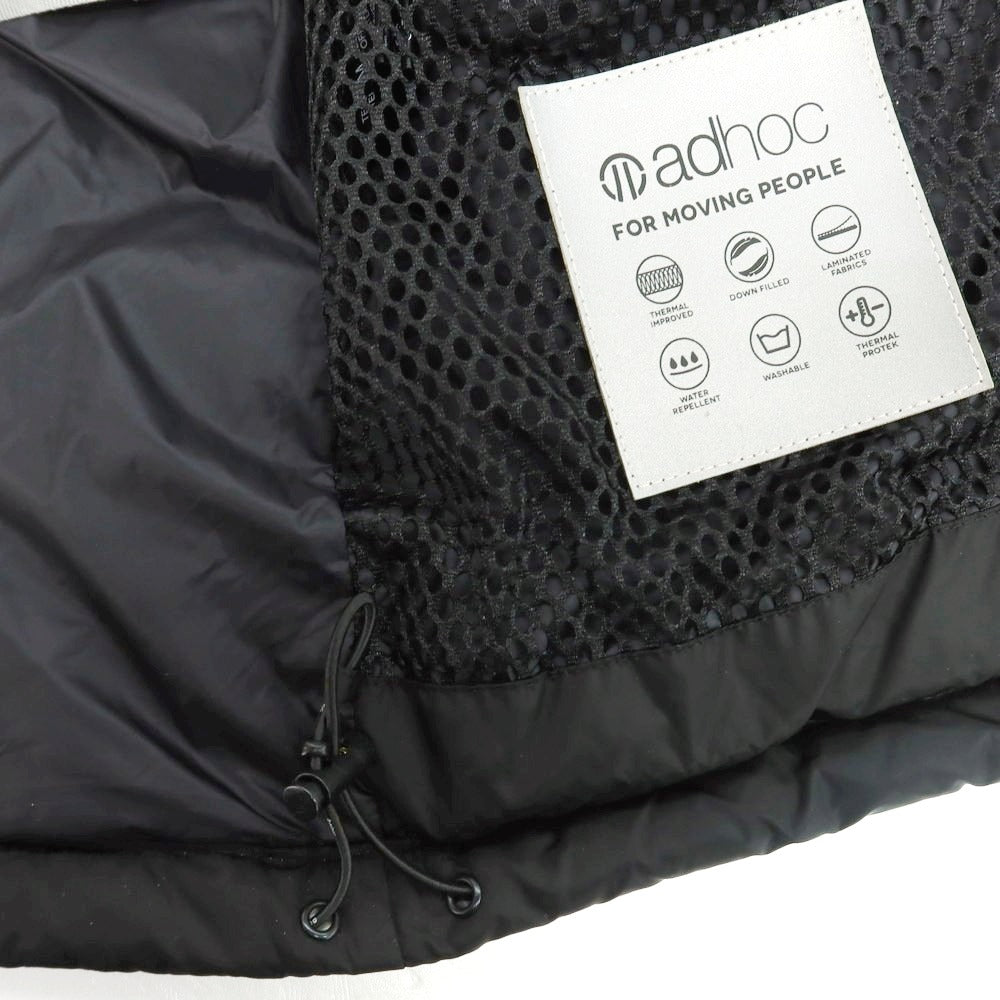 【中古】アドホック adhoc ポリエステル ダウンコート ブラック【 M 】【 状態ランクB 】【 メンズ 】