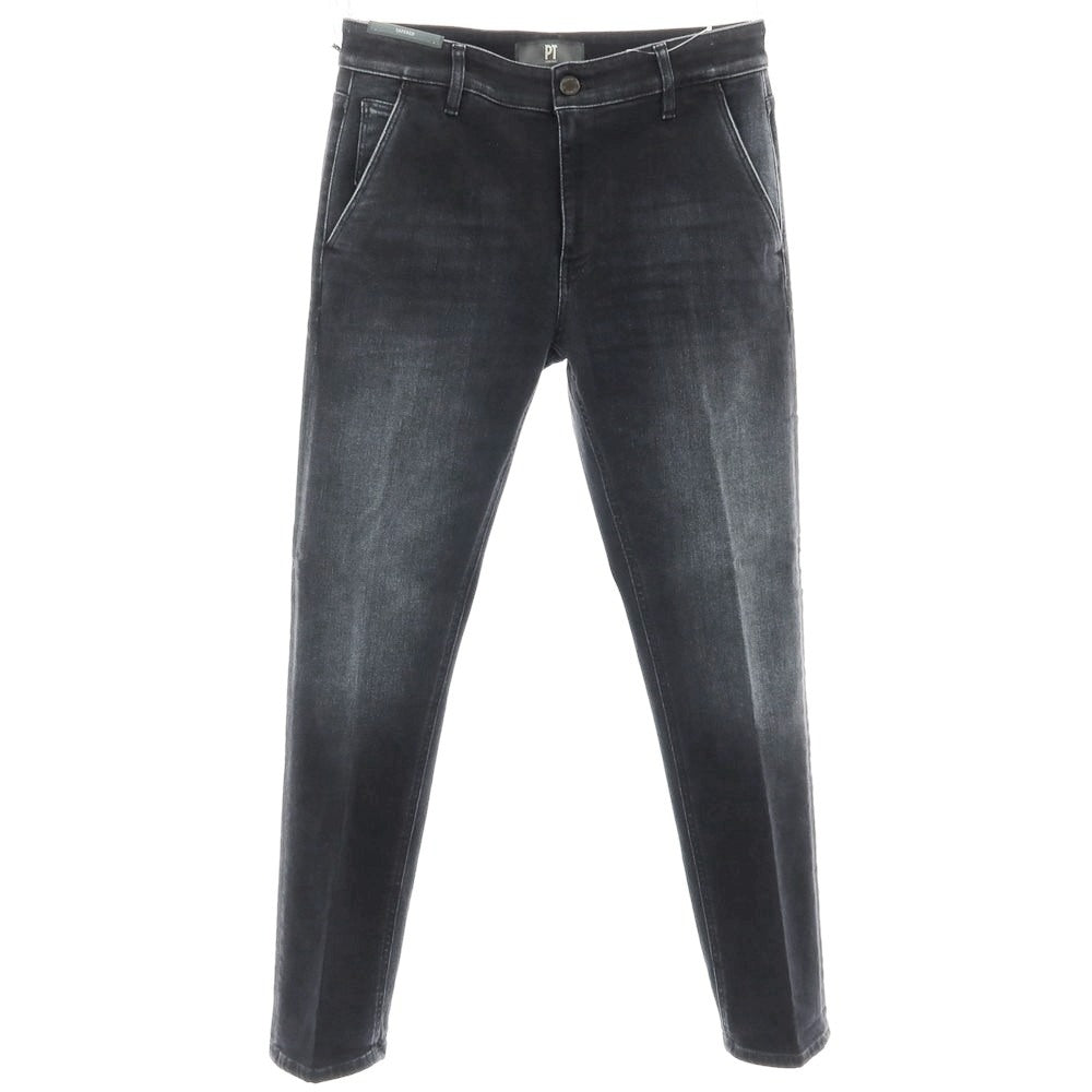 【中古】【未使用】ピーティートリノ デニム PT TORINO DENIM INDIE ストレッチ コットンセルロースポリエステル デニムパンツ ウォッシュブラック【 32 】【 状態ランクS 】【 メンズ 】
