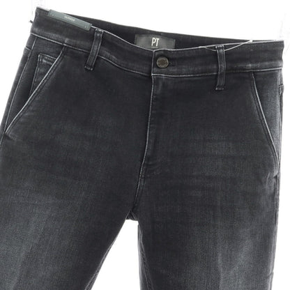 【中古】【未使用】ピーティートリノ デニム PT TORINO DENIM INDIE ストレッチ コットンセルロースポリエステル デニムパンツ ウォッシュブラック【 32 】【 状態ランクS 】【 メンズ 】