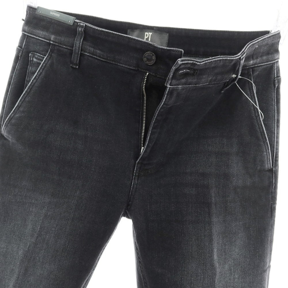 【中古】【未使用】ピーティートリノ デニム PT TORINO DENIM INDIE ストレッチ コットンセルロースポリエステル デニムパンツ ウォッシュブラック【 32 】【 状態ランクS 】【 メンズ 】