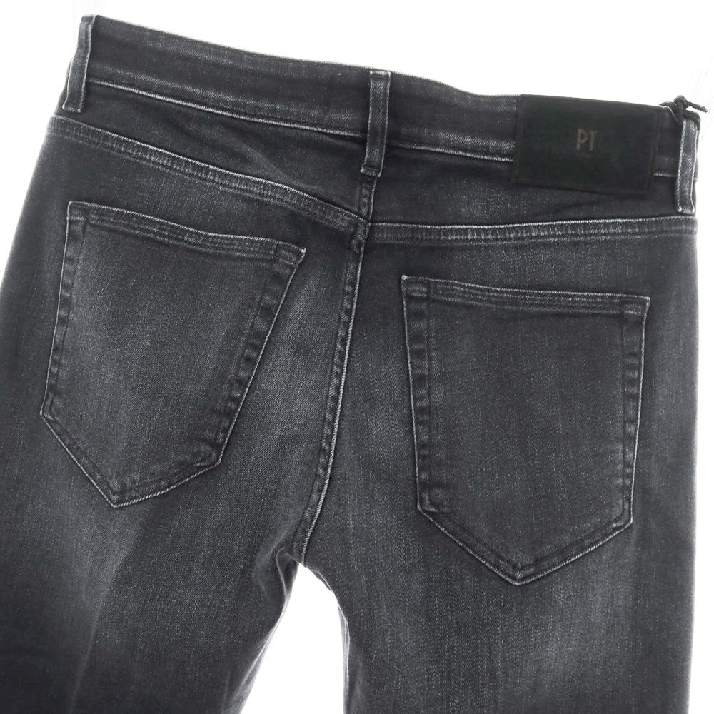 【中古】【未使用】ピーティートリノ デニム PT TORINO DENIM INDIE ストレッチ コットンセルロースポリエステル デニムパンツ ウォッシュブラック【 32 】【 状態ランクS 】【 メンズ 】