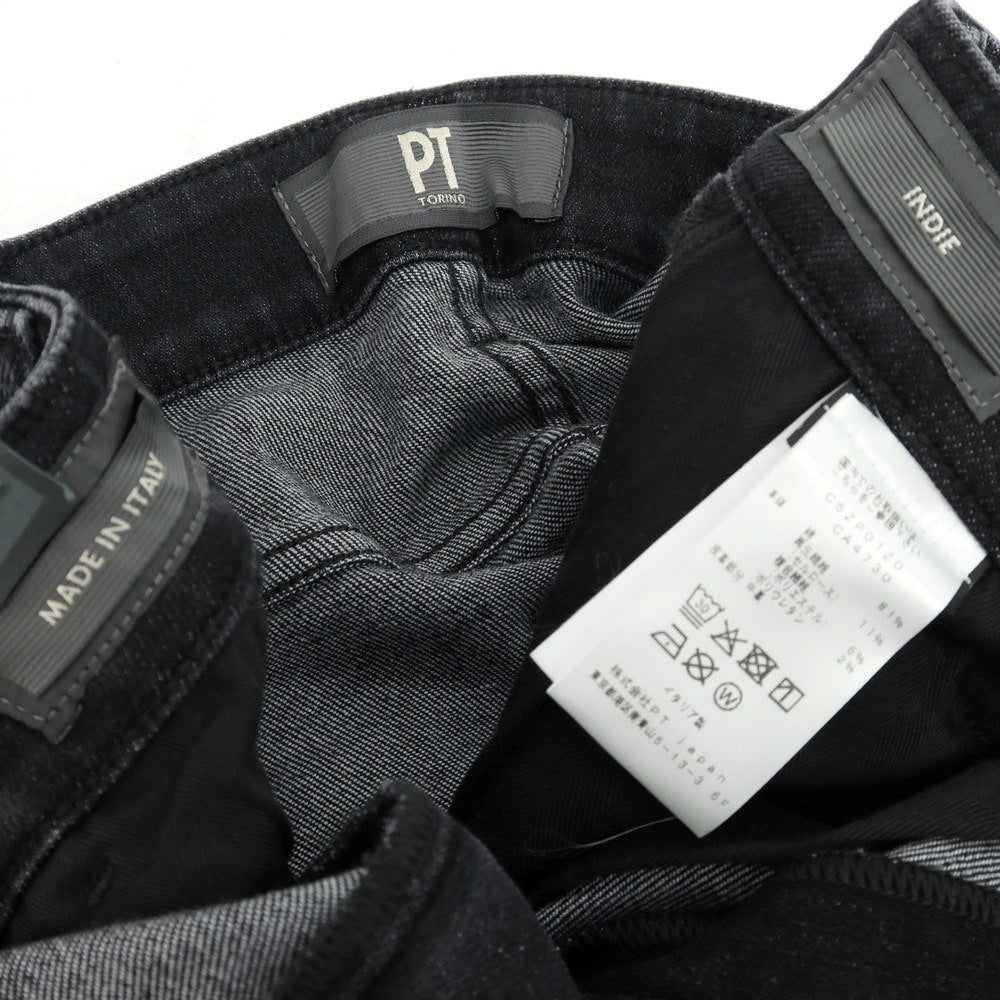 【中古】【未使用】ピーティートリノ デニム PT TORINO DENIM INDIE ストレッチ コットンセルロースポリエステル デニムパンツ ウォッシュブラック【 32 】【 状態ランクS 】【 メンズ 】