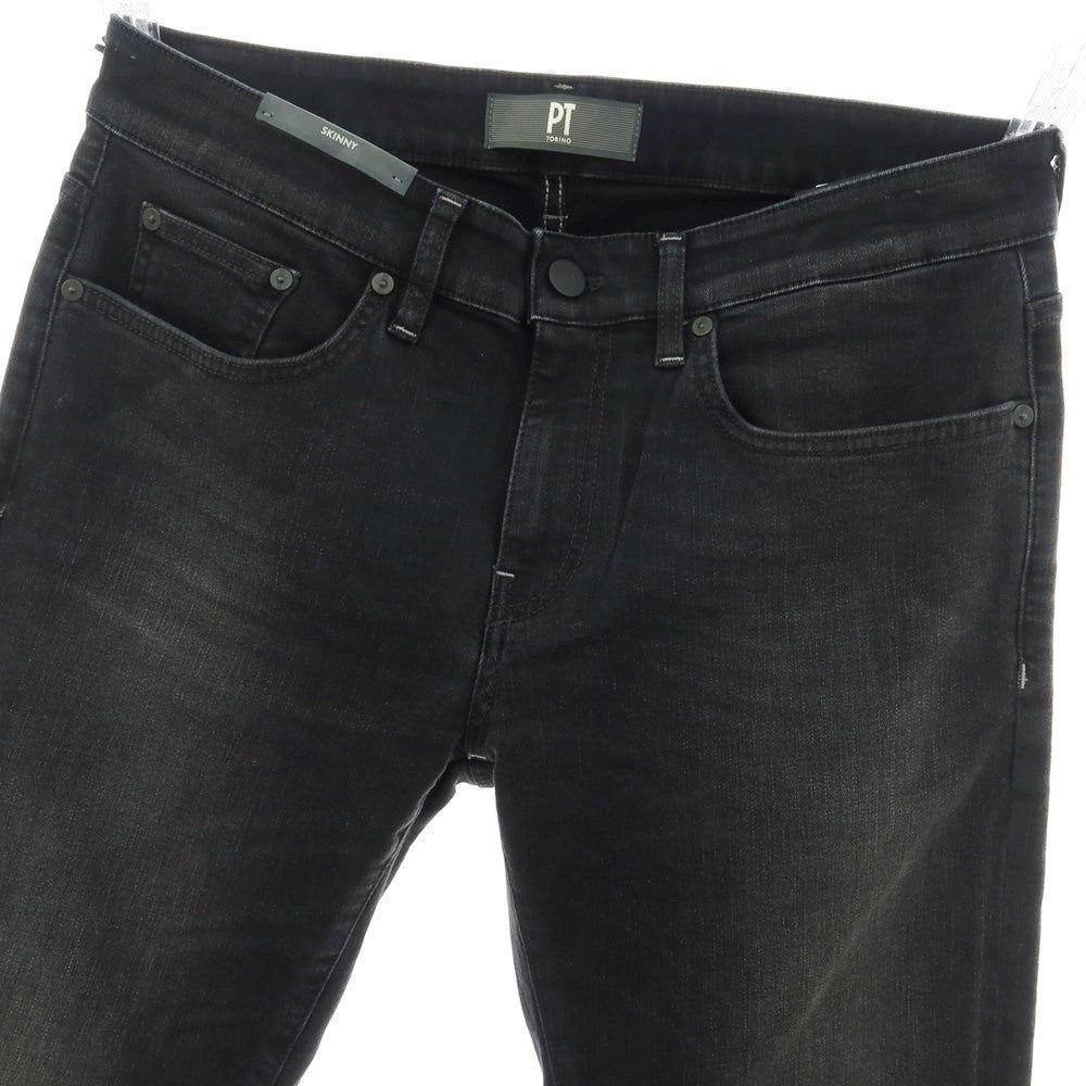 【中古】【未使用】ピーティートリノ デニム PT TORINO DENIM ROCK ストレッチ コットンモダールポリエステル デニムパンツ ブラック【 31 】【 状態ランクS 】【 メンズ 】