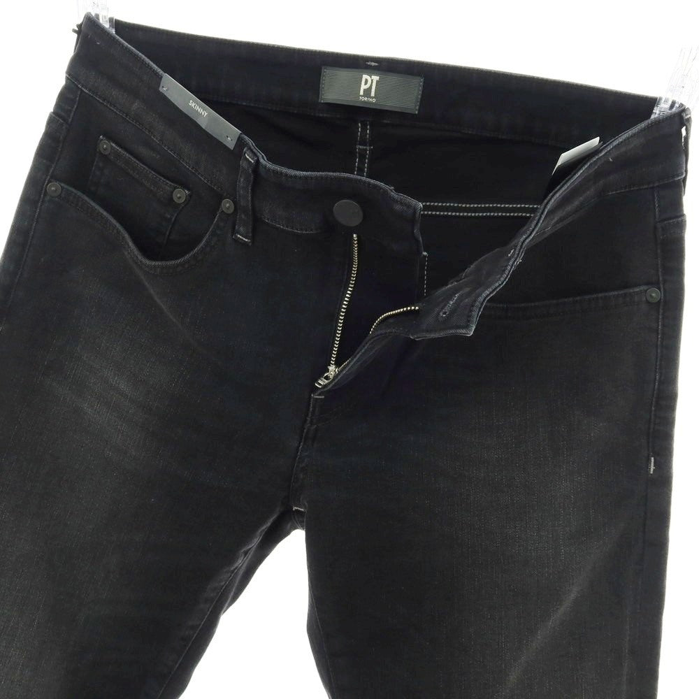 【中古】【未使用】ピーティートリノ デニム PT TORINO DENIM ROCK ストレッチ コットンモダールポリエステル デニムパンツ ブラック【 31 】【 状態ランクS 】【 メンズ 】