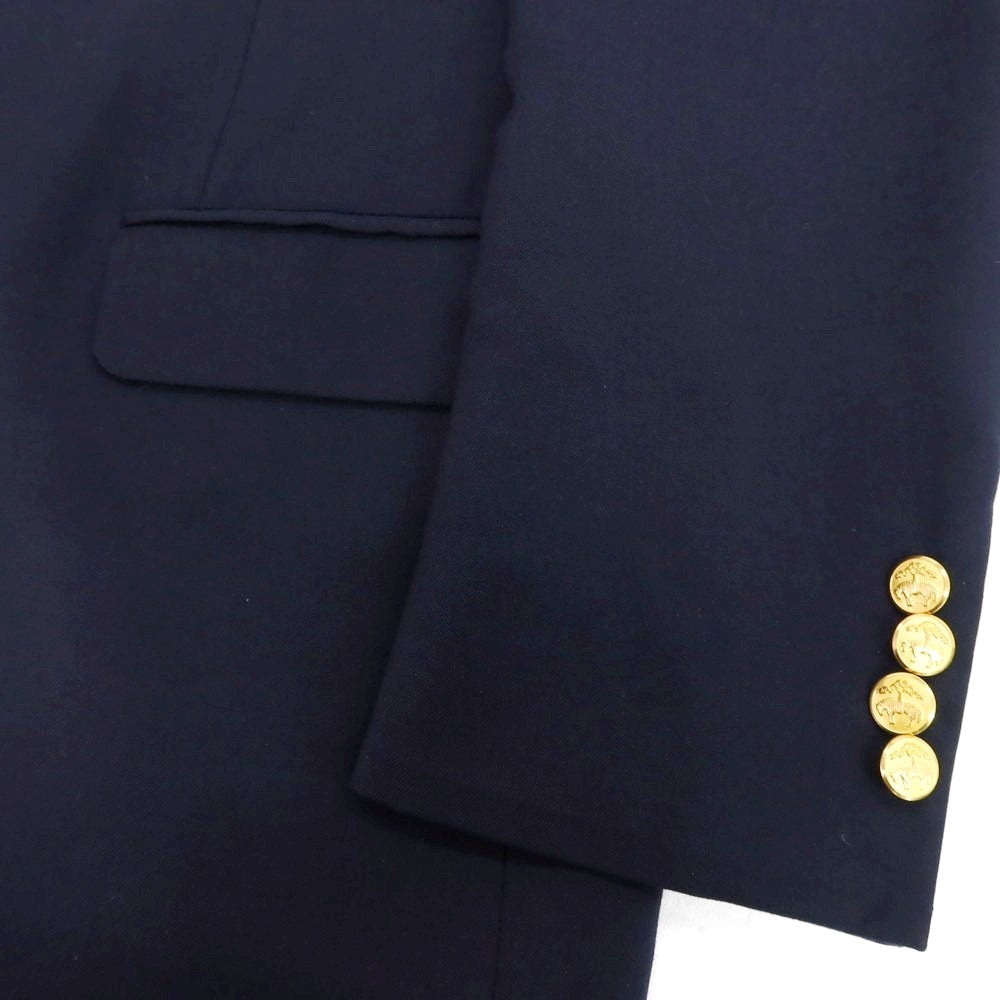【中古】ブルックスブラザーズ Brooks Brothers ウール 2B テーラードジャケット ネイビー【 39 】【 状態ランクC 】【 メンズ 】