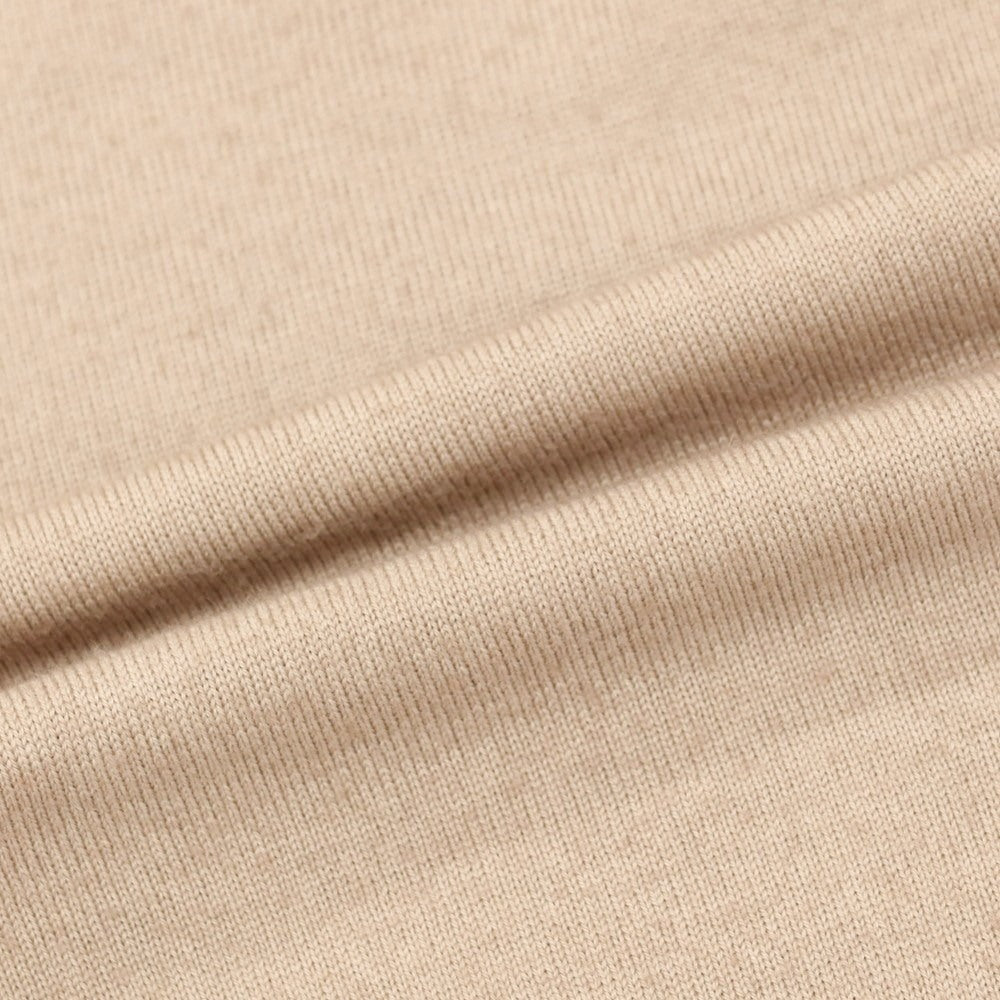 【中古】クルチアーニ CRUCIANI ハイゲージ ウール モックネック プルオーバーニット ピンクベージュ【 46 】【 状態ランクB 】【 メンズ 】