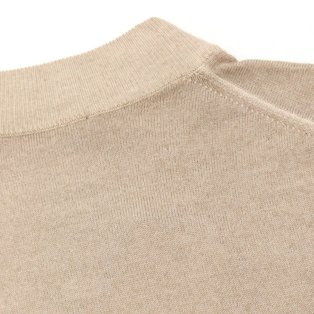 【中古】クルチアーニ CRUCIANI ハイゲージ ウール モックネック プルオーバーニット ピンクベージュ【 46 】【 状態ランクB 】【 メンズ 】