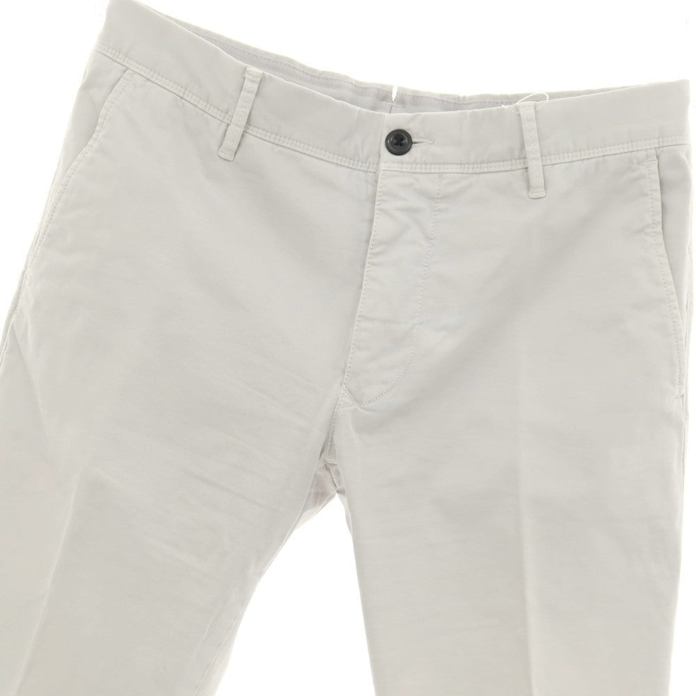 【中古】インコテックス スラックス INCOTEX SLACKS ストレッチ コットン カジュアルスラックスパンツ ライトグレー【サイズ32】【 状態ランクC 】【 メンズ 】
