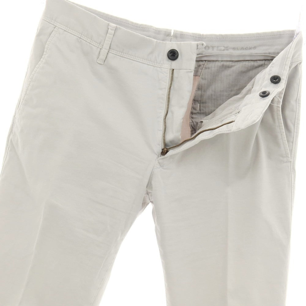 【中古】インコテックス スラックス INCOTEX SLACKS ストレッチ コットン カジュアルスラックスパンツ ライトグレー【サイズ32】【 状態ランクC 】【 メンズ 】