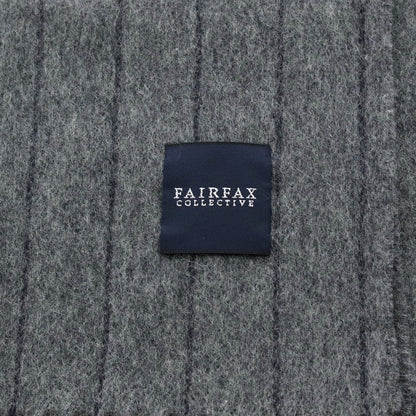 【中古】フェアファクス FAIRFAX ウール系 ストライプ マフラー グレー【 状態ランクB 】【 メンズ 】