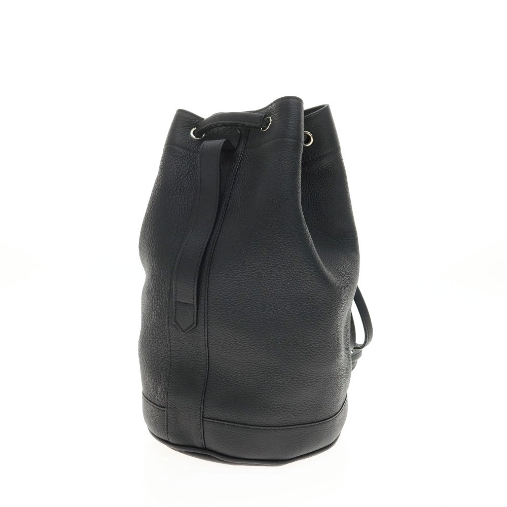 【中古】シセイ Cisei 干場別注 1281 レザー プールバッグ ブラック【 状態ランクB 】【 メンズ 】