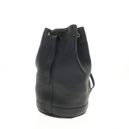 【中古】シセイ Cisei 干場別注 1281 レザー プールバッグ ブラック【 状態ランクB 】【 メンズ 】