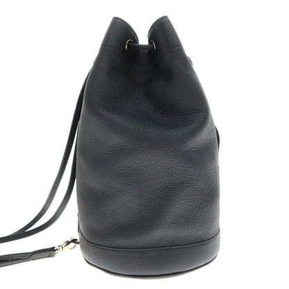 【中古】シセイ Cisei 干場別注 1281 レザー プールバッグ ブラック【 状態ランクB 】【 メンズ 】