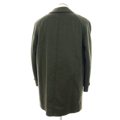 【中古】スタインボック Steinbock ウールアルパカ ファーライナー付 ステンカラーコート オリーブ【 50 】【 状態ランクB 】【 メンズ 】