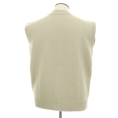 【中古】ロベルトコリーナ ROBERTO COLLINA ウールベビーキャメルナイロン ニットベスト ベージュ系【 表記なし（L位） 】【 状態ランクB 】【 メンズ 】