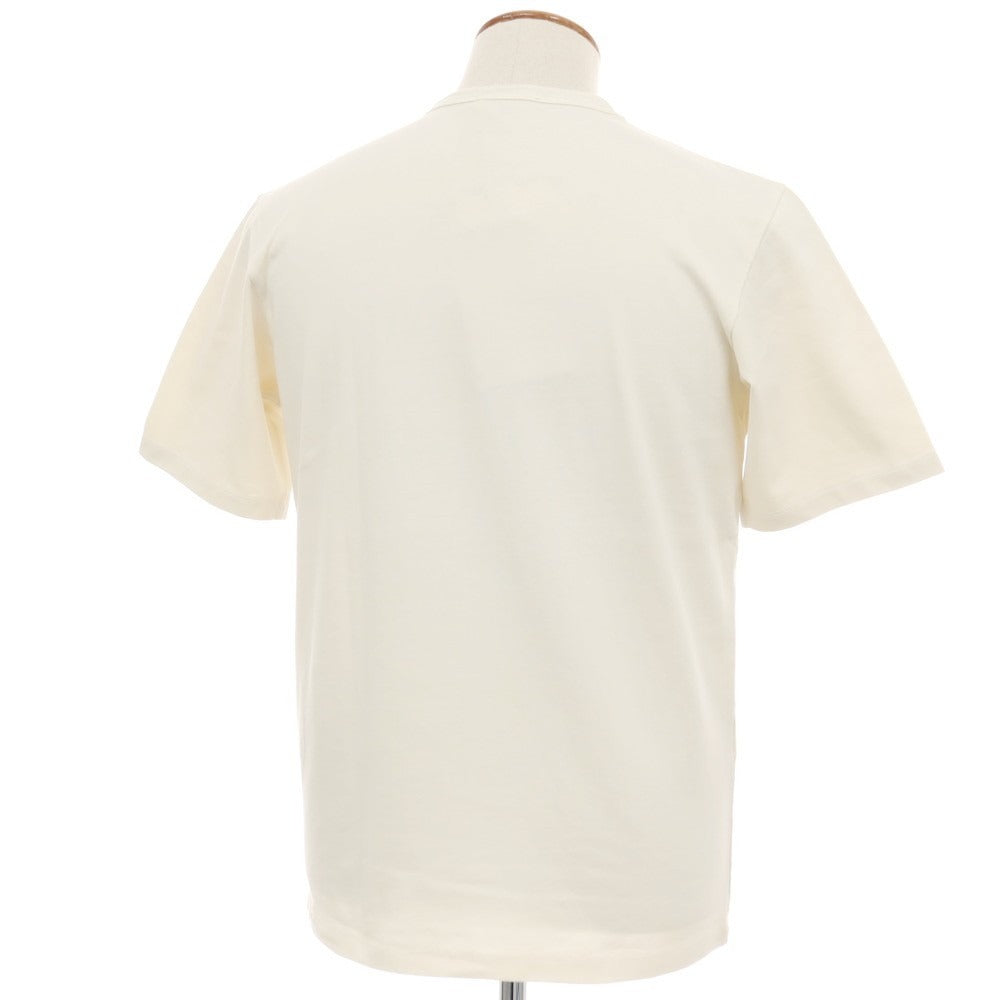 【中古】【未使用】テラ ジェノバ TELA GENOVA コットン クルーネック 半袖Ｔシャツ アイボリー【 M 】【 状態ランクS 】【 メンズ 】[APD]