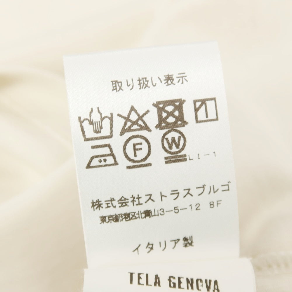 【中古】【未使用】テラ ジェノバ TELA GENOVA コットン クルーネック 半袖Ｔシャツ アイボリー【 M 】【 状態ランクS 】【 メンズ 】[APD]