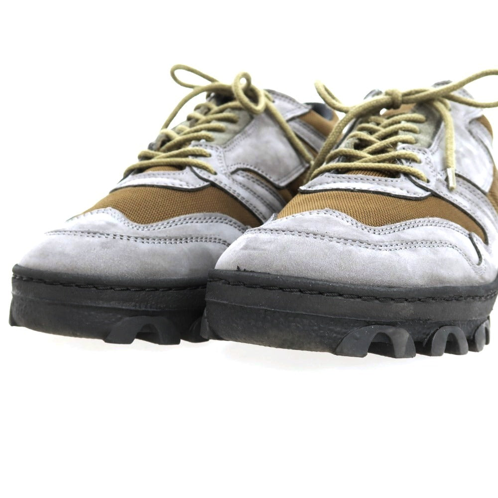 【中古】リプロダクション オブ ファウンド REPRODUCTION OF FOUND BRITISH MILITARY TRAINER ヌバックナイロン スニーカー グレーxカーキ【サイズ43】【 状態ランクA 】【 メンズ 】