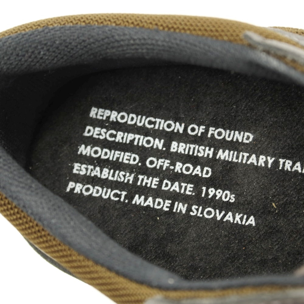【中古】リプロダクション オブ ファウンド REPRODUCTION OF FOUND BRITISH MILITARY TRAINER ヌバックナイロン スニーカー グレーxカーキ【サイズ43】【 状態ランクA 】【 メンズ 】