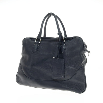 【中古】ペッレモルビダ PELLE MORBIDA MB076 レザー ブリーフケース ネイビー【 状態ランクC 】【 メンズ 】