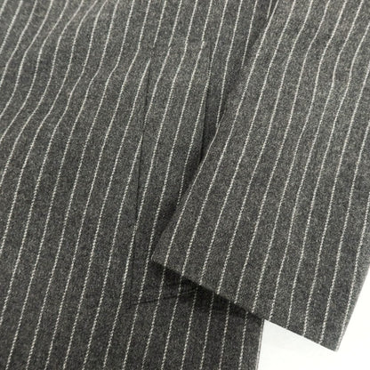 【中古】マッキントッシュ Mackintosh ウールカシミヤ ストライプ ステンカラーコート グレーxホワイト【 38 】【 状態ランクC 】【 メンズ 】