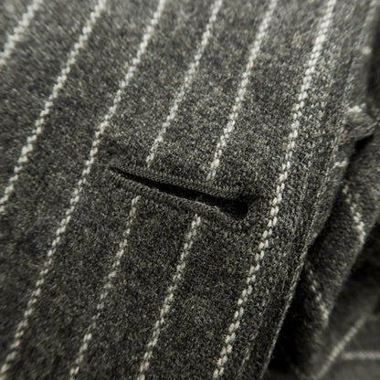 【中古】マッキントッシュ Mackintosh ウールカシミヤ ストライプ ステンカラーコート グレーxホワイト【 38 】【 状態ランクC 】【 メンズ 】