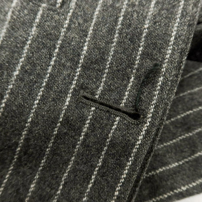 【中古】マッキントッシュ Mackintosh ウールカシミヤ ストライプ ステンカラーコート グレーxホワイト【 38 】【 状態ランクC 】【 メンズ 】