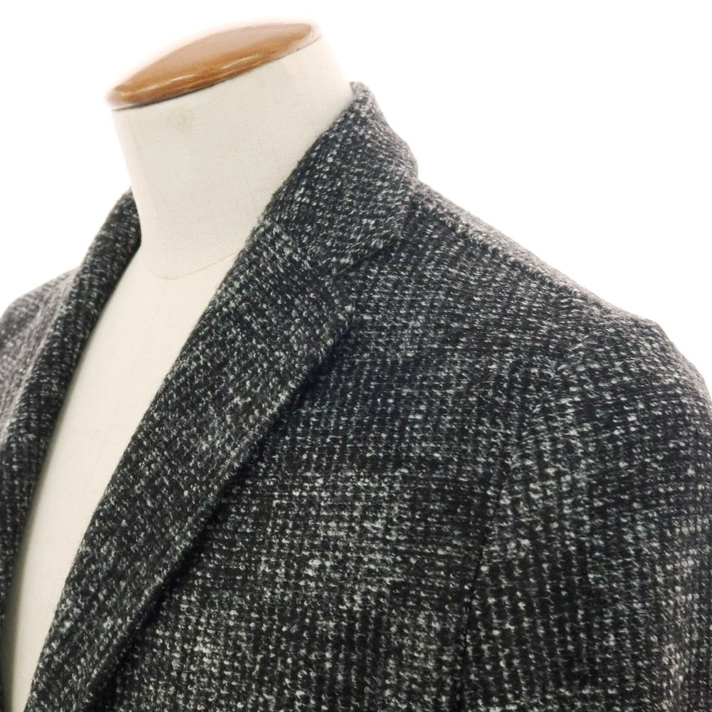 【中古】フラディ FRADI POSTAGE K アクリルポリエステルウール 2B カジュアルジャケット グレーxホワイト【 48 】【 状態ランクB 】【 メンズ 】