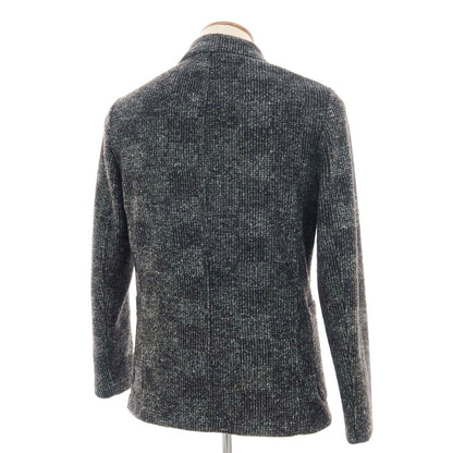 【中古】フラディ FRADI POSTAGE K アクリルポリエステルウール 2B カジュアルジャケット グレーxホワイト【 48 】【 状態ランクB 】【 メンズ 】