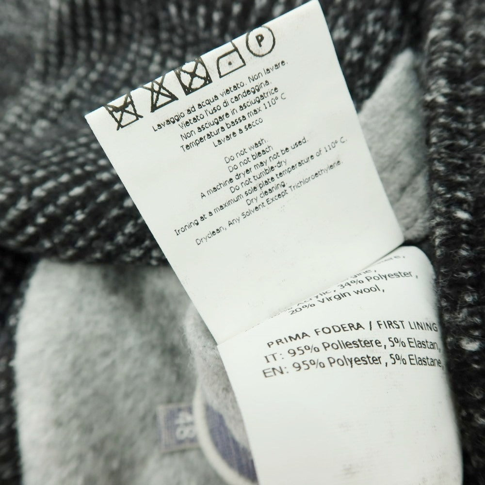 【中古】フラディ FRADI POSTAGE K アクリルポリエステルウール 2B カジュアルジャケット グレーxホワイト【 48 】【 状態ランクB 】【 メンズ 】