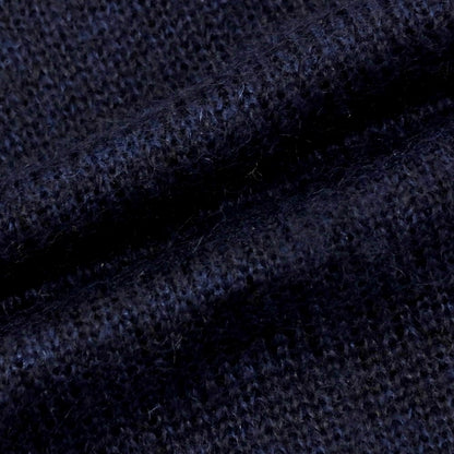 【中古】トゥモローランド TOMORROWLAND モヘヤナイロンウール クルーネック プルオーバーニット ネイビー【 M 】【 状態ランクB 】【 メンズ 】