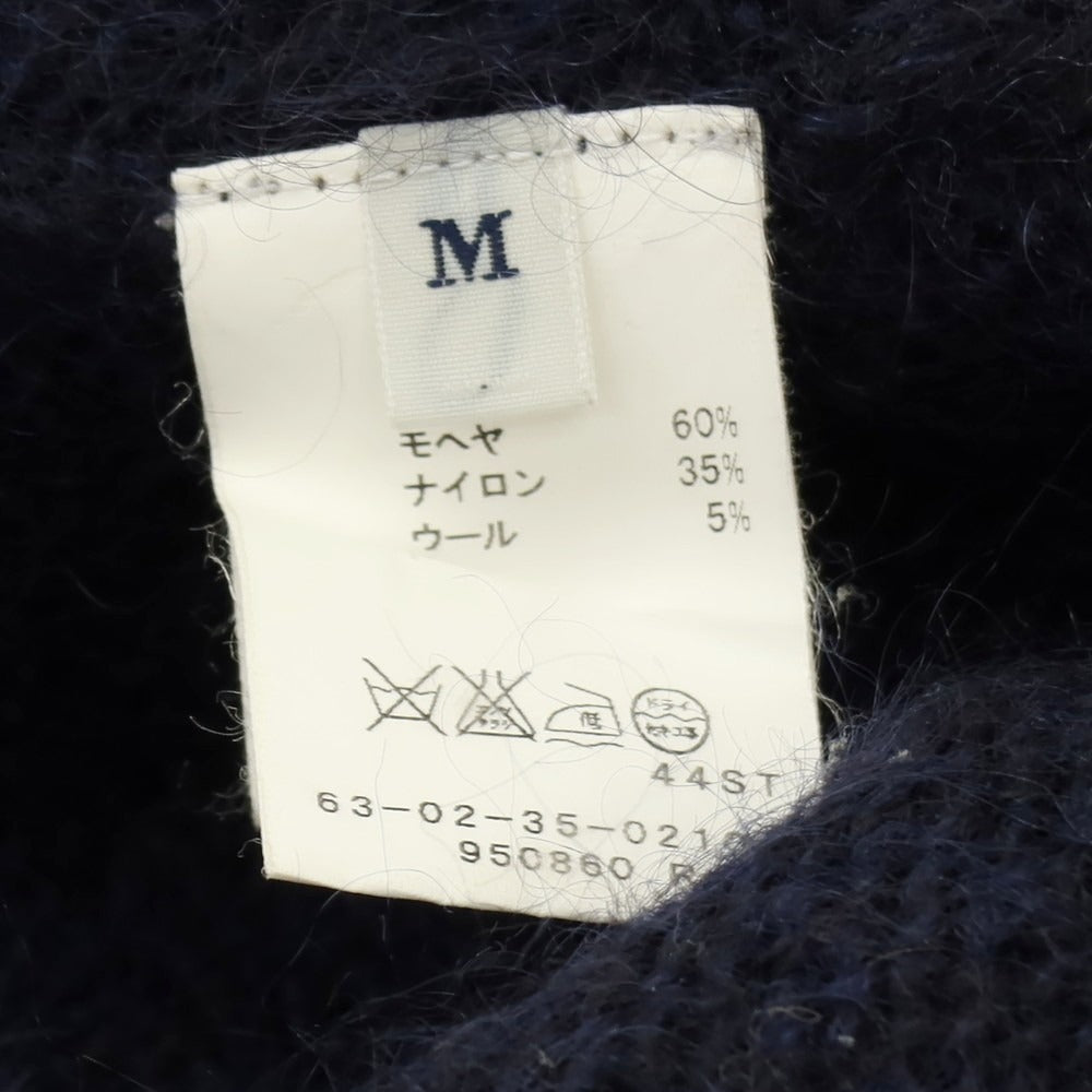 【中古】トゥモローランド TOMORROWLAND モヘヤナイロンウール クルーネック プルオーバーニット ネイビー【 M 】【 状態ランクB 】【 メンズ 】