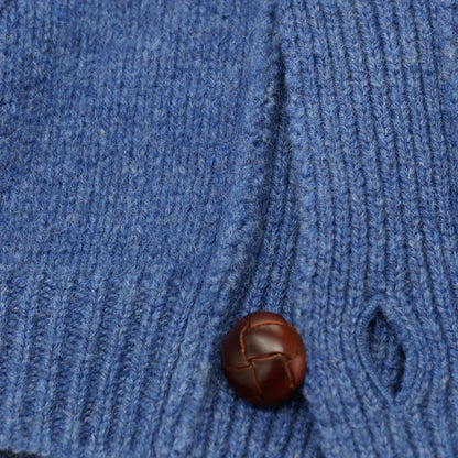 【中古】エリオポール heliopole ウールカシミヤ ショールカラー カーディガン ブルー【 2 】【 状態ランクC 】【 メンズ 】