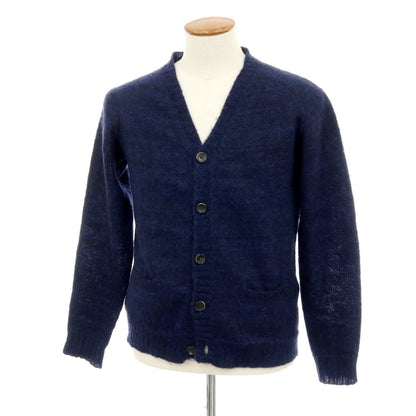【中古】ロベルトコリーナ ROBERTO COLLINA モヘヤナイロンウール カーディガン ネイビー【サイズ46】【 状態ランクC 】【 メンズ 】